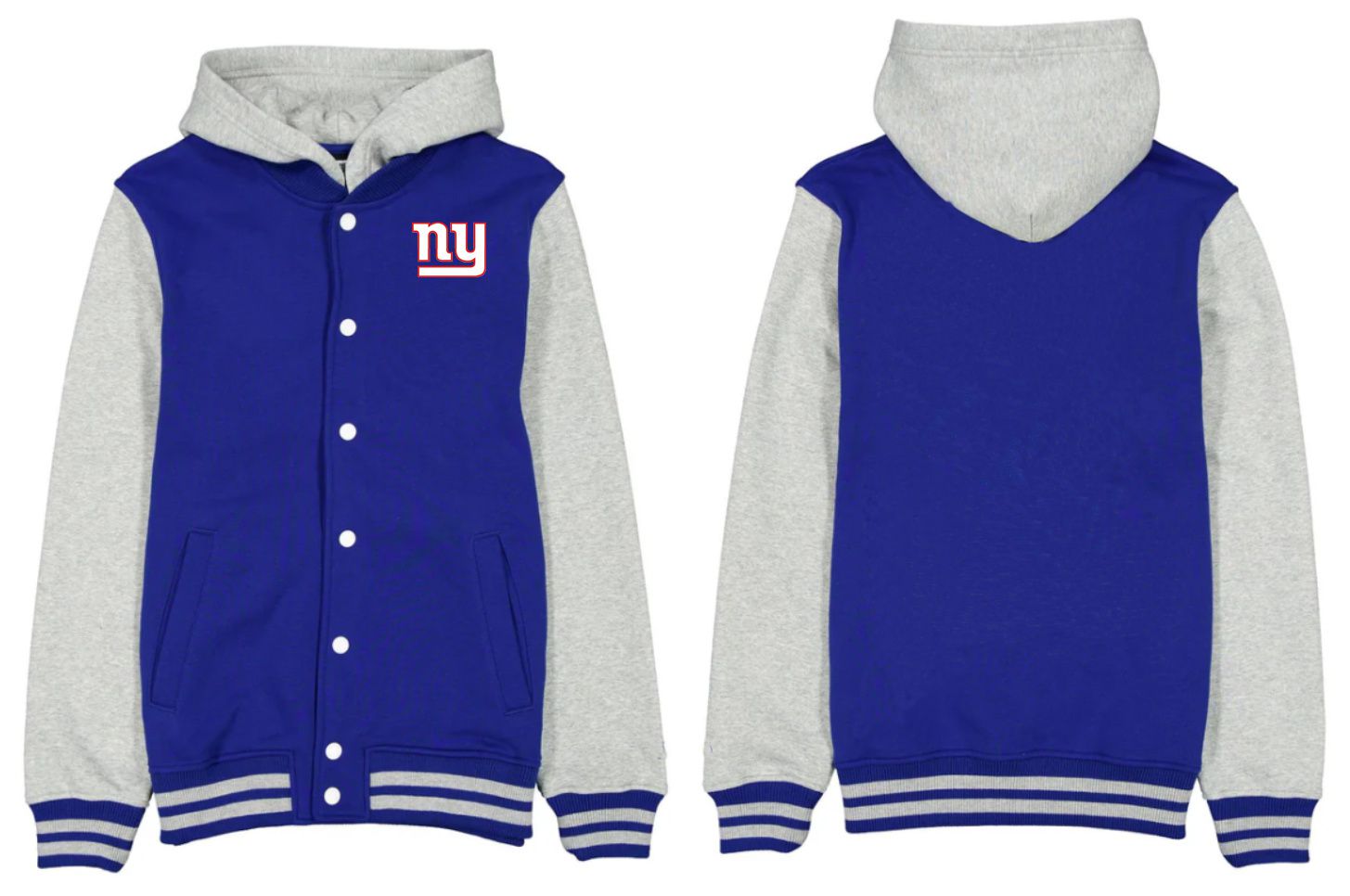 Men 2026 NFL New York Giants  jacket hoodie Blue 01